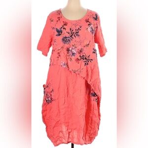 100% Lin Blanc Dress